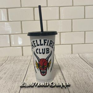 *Cats Intuition Stranger Things Hellfire Club Eddie Munson Reusable Tumbler Cup